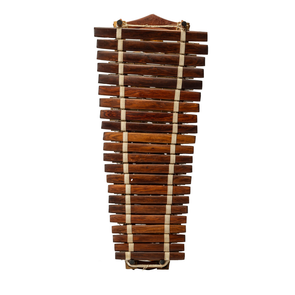 Balafon pentatonique à 22 lames en bois naturel #3, vue du haut